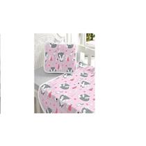 Jogo de lençol p/berço americano 02 peças vivaldi baby raposa