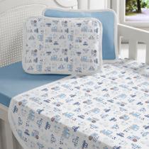 JOGO DE LENÇOL P/BERÇO AMERICANO Malha 03 PEÇAS VIVALDI BABY MENINO