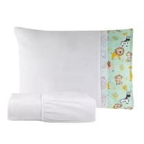 Jogo de Lençol Padrão Americano 100% Poliéster Com Fronha 2 Pçs Menino e Menino - 1490