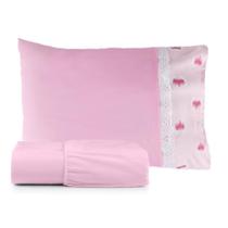 Jogo de Lençol Padrão Americano 100% Poliéster Com Fronha 2 Pçs Menino e Menino - 1490