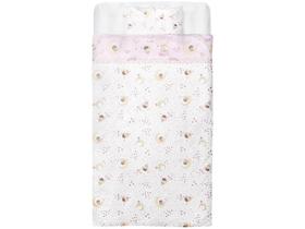 Jogo de Lençol para Berço 103 Fios 100% Algodão - Papi Aventura 3 Peças