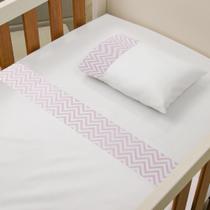 Jogo de Lençol Para Berço Americano Kit 3 Peças Chevron Bebê Menino Menina Jogo de Lençol Para Berço Americano Kit 3 Peças Chevron Bebê Menino Menina
