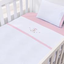 Jogo de Lençol para Berço Bordado 3 Peças Bublim