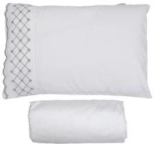 Jogo de Lençol para Berço Bordado Baby Joy Jogo de Lençol para Berço Bordado Baby Joy