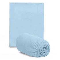 Jogo de Lençol Para Berço Hug Azul Claro Jogo de Lençol Para Berço Hug Azul Claro