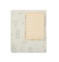 Jogo de Lençol para Mini Berço 2 Peças Compose Família Coelho - Papi