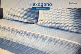 Jogo de Lençol Percal 100% Algodão - Hexágono