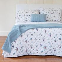 Jogo de lencol percal 200 fios marbella estampado br casal