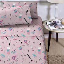 Jogo De Lençol Planeta Mágico Solteiro 3 Peças Infantil Estampado - Make - 100% Poliéster