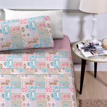 Jogo De Lençol Planeta Mágico Solteiro 3 Peças Infantil Estampado - Pets Rosa Jogo De Lençol Planeta Mágico Solteiro 3 Peças Infantil Estampado - Pets Rosa