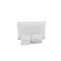 Jogo de Lençol Ponto Palito Simples 3 Peças Casal, Queen ou King 80% Algodão Percal 180 Fios