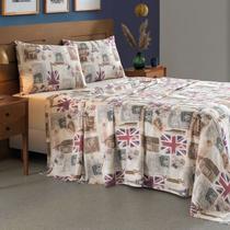 Jogo De Lençol Prisma Casal 150 Fios - Viagem - Dohler