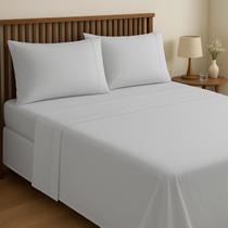 Jogo De Lençol Queen 04 Peças 100% Algodão 600 Fios Egipcíos