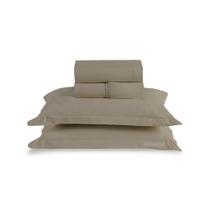 Jogo de Lençol Queen 04 Peças Percal 300 Fios 100% Algodão Aba Americana Jogo de Lençol Queen 04 Peças Percal 300 Fios 100% Algodão Aba Americana