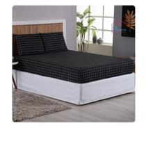 Jogo de Lençol Queen 3 Peças 200 Fios 100% algodão Estampado Mariah