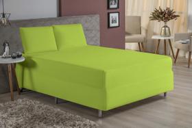 Jogo de Lençol Queen 3 Peças Luva de Box 55cm Altura Malha Algodão