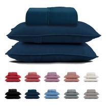 Jogo de Lençol Queen 3 Peças Malha 100% Algodão Com Elástico Jogo de Lençol Queen 3 Peças Malha 100% Algodão Com Elástico