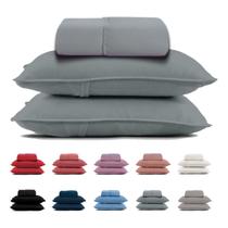 Jogo de Lençol Queen 3 Peças Malha 100% Algodão Com Elástico Jogo de Lençol Queen 3 Peças Malha 100% Algodão Com Elástico