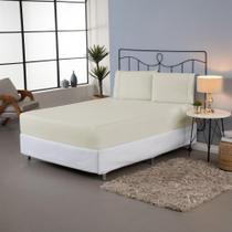 Jogo de Lençol Queen 3 Peças Percal 140 Fios Ponto Palito