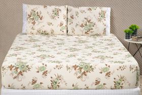 Jogo de lençol QUEEN 3pç micropercal 180 Fios algodão