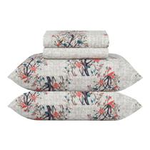 Jogo de Lençol Queen 4 Peças 140 Fios Realce Premium Finn