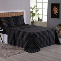 Jogo de Lençol Queen 4 Peças 200 Fios 100% algodão Estampado Mariah