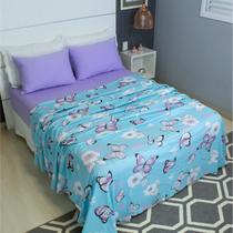 Jogo de Lençol Queen 4 Peças Estampado COZZILAR - Malha 100% Algodão, Toque Delicado e Elegância para Seu Quarto