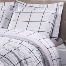 Jogo de lençol Queen 4 peças grid