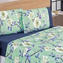 Jogo de lençol Queen 4pç estampado matelado 200 fios