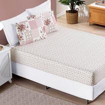 Jogo De Lençol Queen Bouti Estampado 3 Peças - Rosa Matura