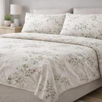 Jogo de Lençol Queen Elegance Premium 400 Fios Microfibra Toque Algodão Macio Conjunto Completo Flores Jogo de Lençol Queen Elegance Premium 400 Fios Microfibra Toque Algodão Macio Conjunto Completo Flores