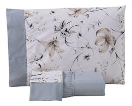 Jogo De Lençol Queen Encantare Estampado Simples 3 Peças