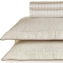 Jogo de Lençol Queen Karsten Percal 300 Fios 100% Algodão Estampado Cama Dobra Feita 4 Peças