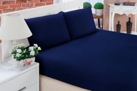 Jogo de Lençol Queen Pati Liso 03 Peças Microfibra