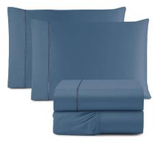 Jogo De Lençol Queen Size Canto 40Cm 4 Pçs 600 Fios ul Jea