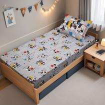 Jogo De Lençol Simples Cama Solteiro Disney 2 Peças Infantil Mickey GO Jogo De Lençol Simples Cama Solteiro Disney 2 Peças Infantil Mickey GO