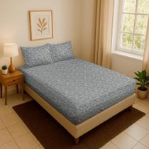 Jogo De Lençol Simples Casal Micro Percal 3 Peças Cama Box Elastico Hotel