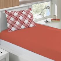 Jogo de Lençol Simples Solteiro em Rolinho Malha 100% Algodão 2 peças Buettner