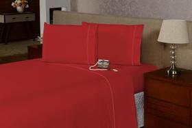 Jogo de Lençol Solteirão 3 Peças Ponto Palito Percal Flex 400 Fios Macio