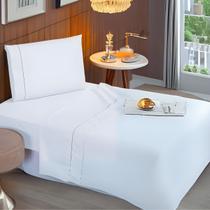 Jogo De Lençol Solteirão King 3 Peças 2,00x1,10 400 Fios Completo Toque de Seda Detalhe Ponto Palito