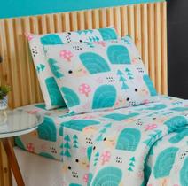 Jogo de Lençol Solteiro 02 Peças Microfibra Estampada Infantil