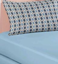 Jogo de lençol solteiro 100% algodão Aconchego 2 peças