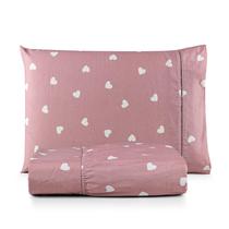 Jogo De Lençol Solteiro 2 Peças Com Elastico e Fronha Algodão 160 Fios