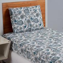Jogo de Lençol Solteiro 2 Peças Estampado 1,88 x 0,88 x 0,20 Altura