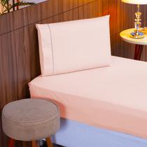 Jogo de Lençol Solteiro 200 Fios 2 Peças 100% Algodão