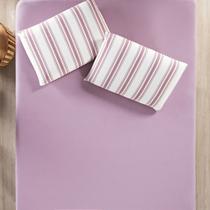 Jogo de lençol Solteiro 2pç fio penteado 100% algodão