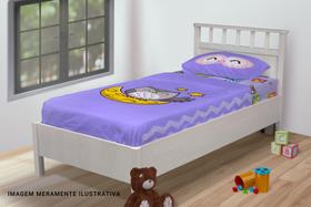 Jogo De Lençol Solteiro 3 Peças Conjunto Corujinhas Chevron Fundo Roxo Jogo De Lençol Solteiro 3 Peças Conjunto Corujinhas Chevron Fundo Roxo