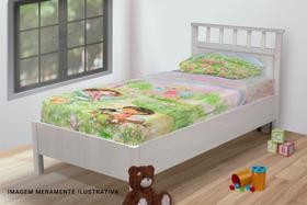 Jogo De Lençol Solteiro 3 Peças Conjunto Jardim Encantado Fadas Flores e Borboletas Jogo De Lençol Solteiro 3 Peças Conjunto Jardim Encantado Fadas Flores e Borboletas