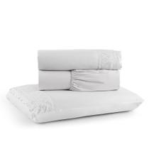 Jogo de Lençol Solteiro 3 Peças Napoli Percal 300 Fios Lese Bordado Inglês Jogo de Lençol Solteiro 3 Peças Napoli Percal 300 Fios Lese Bordado Inglês