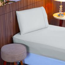 Jogo de Lençol Solteiro 400 Fios 2 Peças Toque 100% Macio